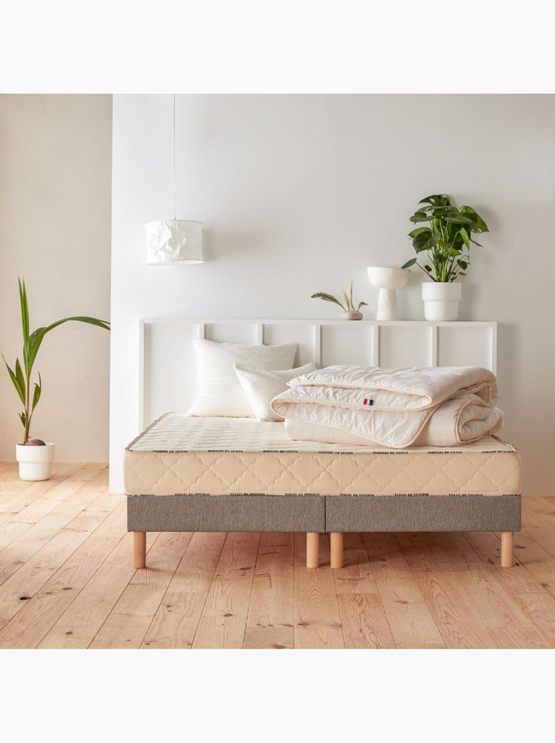 Sommier à lattes tissu déco Blanc - Kiabi