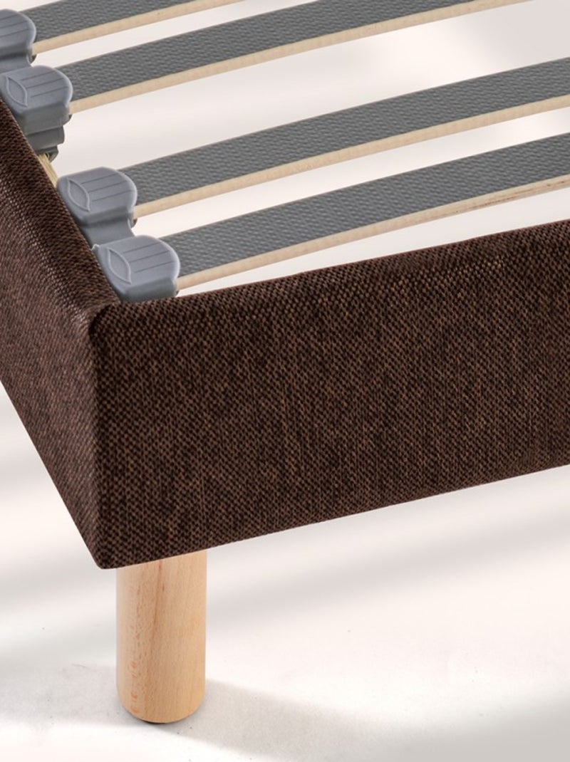 Sommier double à lattes tissu déco N/A - Kiabi