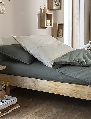 Sommier kit enfant en bois massif blanc cassé