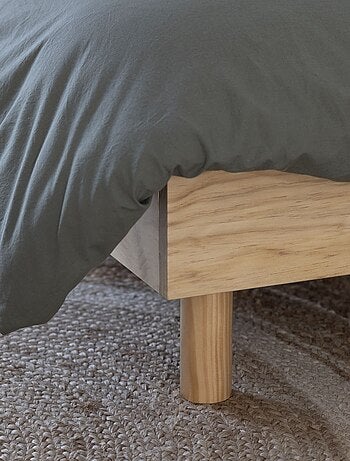 Sommier kit enfant en bois massif blanc cassé