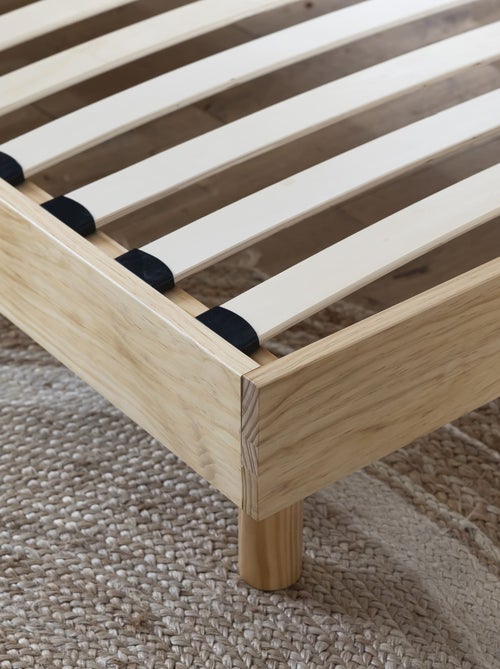 Sommier kit enfant en bois massif blanc cassé - Kiabi