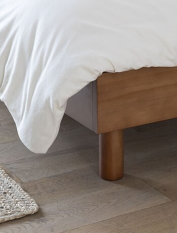 Sommier kit enfant en bois massif blanc cassé