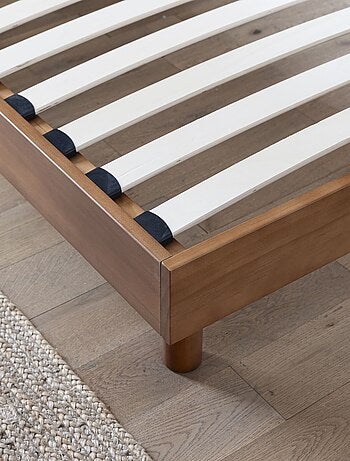 Sommier kit enfant en bois massif blanc cassé