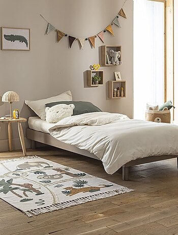 Sommier kit enfant en bois massif blanc cassé