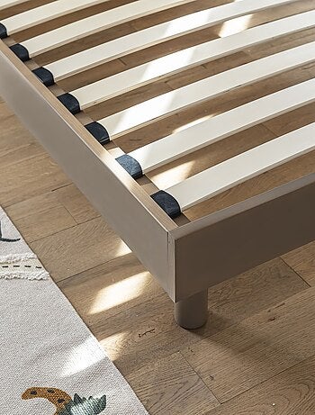 Sommier kit enfant en bois massif blanc cassé