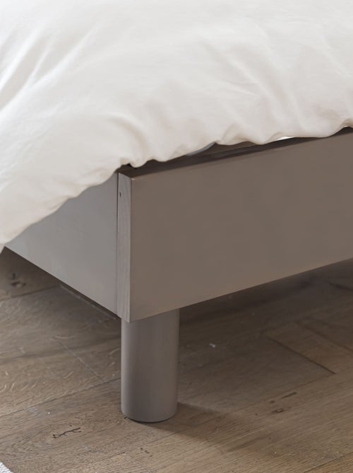 Sommier kit enfant en bois massif blanc cassé - Kiabi