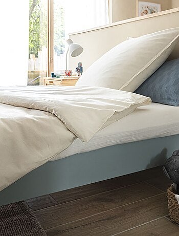 Sommier kit enfant en bois massif blanc cassé