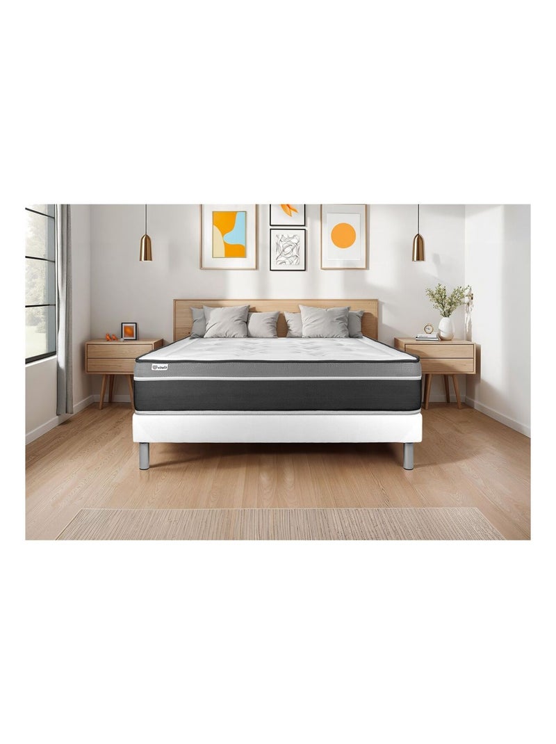 Sommier KIT VITAL'SOM Blanc 140 x 190 cm Blanc - Kiabi