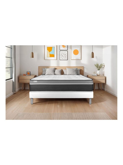 Sommier KIT VITAL'SOM Blanc 140 x 190 cm - Kiabi