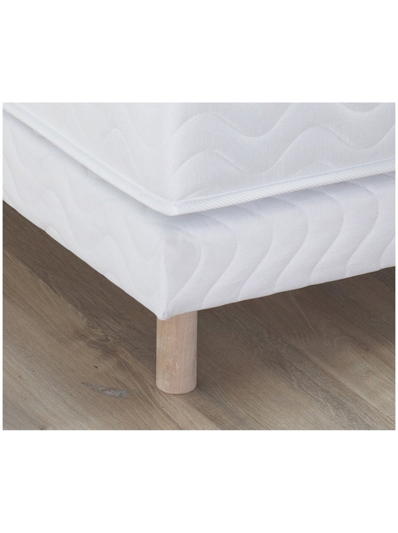 Sommier tapissier à lattes blanc Made in France - 90 x 200 cm Blanc - Kiabi