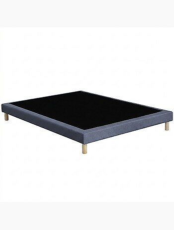 Sommier tapissier à lattes fixes, couchage ferme, soutien optimal - Sommier - Bleu