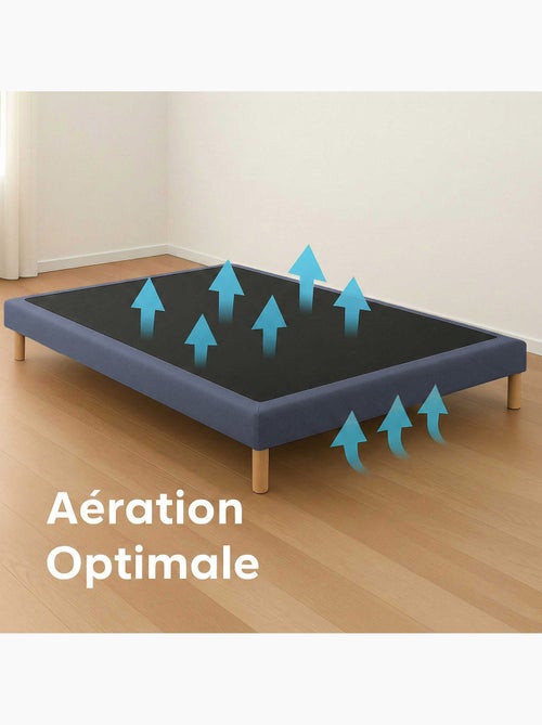 Sommier tapissier à lattes fixes, couchage ferme, soutien optimal - Sommier - Bleu - Kiabi
