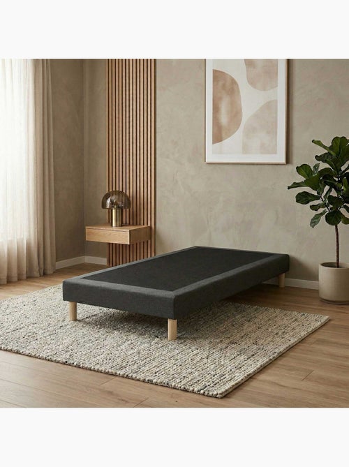 Sommier tapissier à lattes fixes, couchage ferme, soutien optimal - Sommier - Gris Foncé - Kiabi Sommier tapissier à lattes fixes, couchage ferme, soutien optimal - Sommier - Gris Foncé - Kiabi