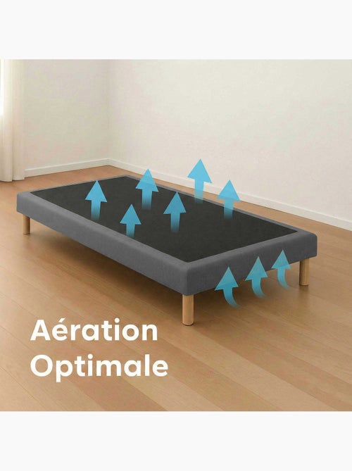 Sommier tapissier à lattes fixes, couchage ferme, soutien optimal - Sommier - Gris Foncé - Kiabi Sommier tapissier à lattes fixes, couchage ferme, soutien optimal - Sommier - Gris Foncé - Kiabi