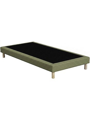Sommier tapissier à lattes fixes, couchage ferme, soutien optimal - Sommier - Vert