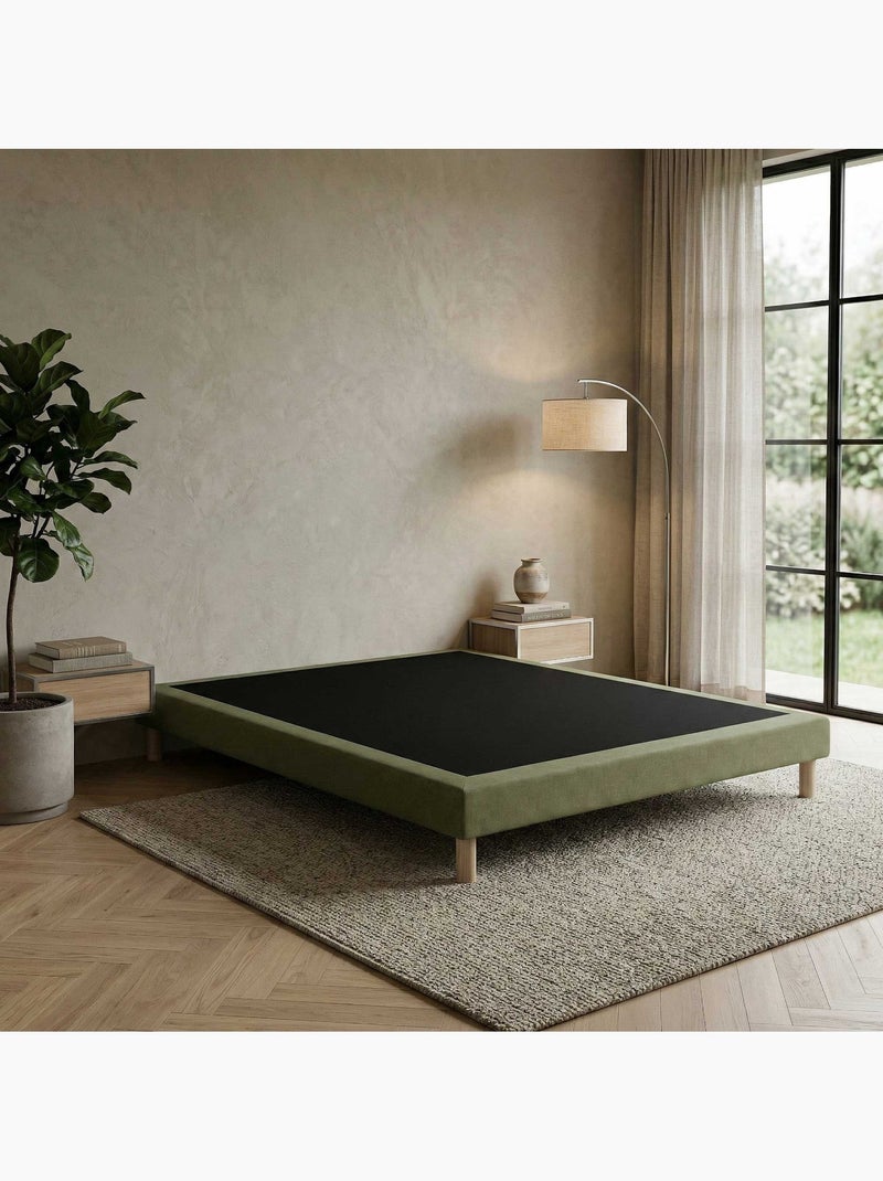 Sommier tapissier à lattes fixes, couchage ferme, soutien optimal - Sommier - Vert Vert clair - Kiabi