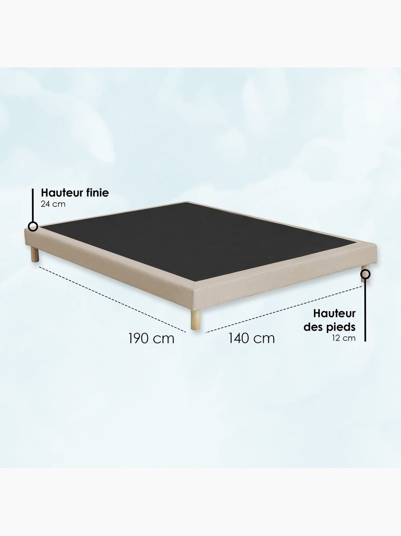 Sommier tapissier à lattes fixes, couchage ferme, soutien optimal  , Sommier - Beige Beige - Kiabi