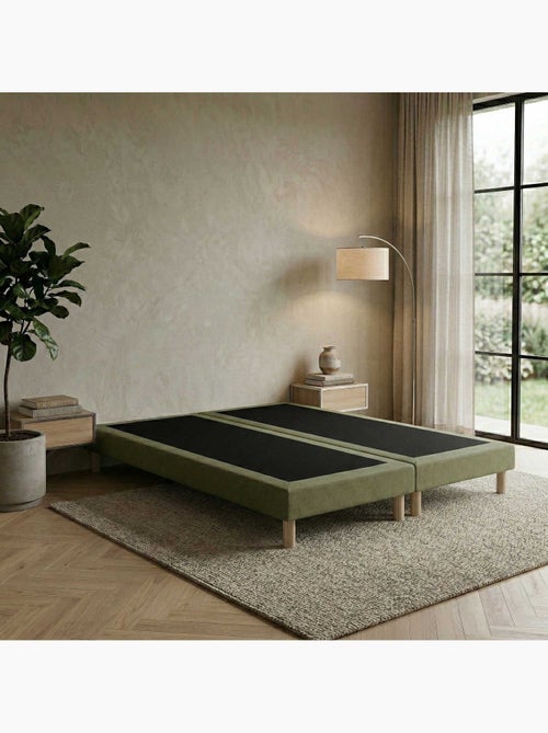 Sommier tapissier à lattes fixes, couchage ferme, soutien optimal  , sommier - vert - Kiabi