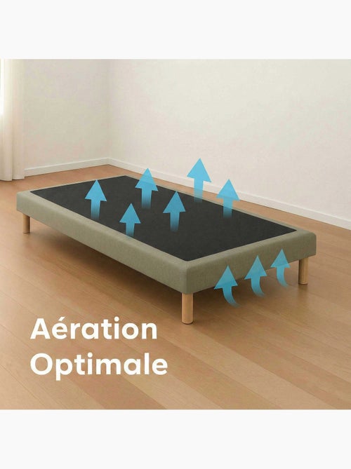 Sommier tapissier à lattes fixes, couchage ferme, soutien optimal  , sommier - vert - Kiabi