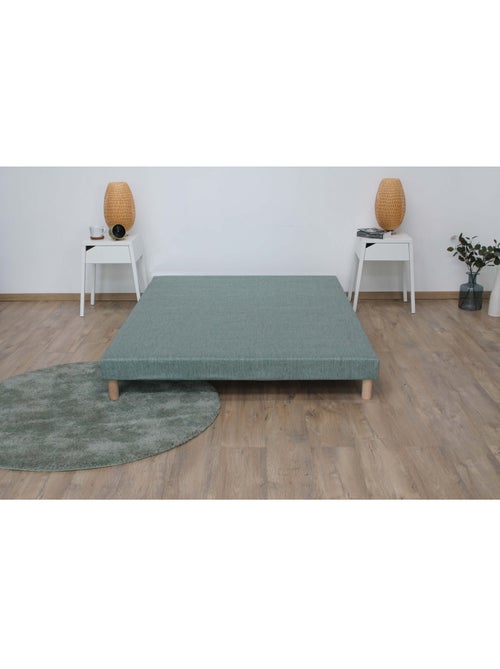 Sommier tapissier à lattes vert celadon made in France - 2x90 x 200 cm - Kiabi Sommier tapissier à lattes vert celadon made in France - 2x90 x 200 cm - Kiabi