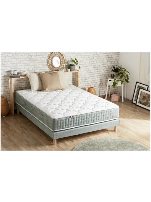 Sommier tapissier à lattes vert celadon made in France - 90 x 200 cm - Kiabi