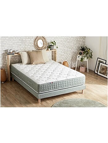 Sommier tapissier à lattes vert celadon made in France Dimensions - 90 x 200 cm