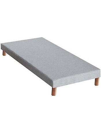 Sommier tapissier lattes gris chin Made in France - 160 x 200 cm