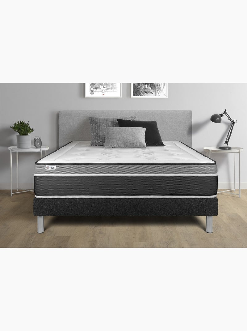 Sommier VITAL'SOM Noir 80 x 200 cm Noir - Kiabi