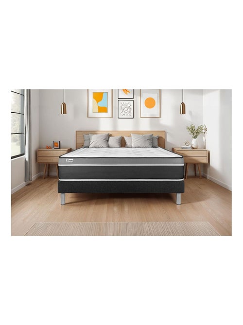 Sommier VITAL'SOM Noir 90 x 200 cm - Kiabi