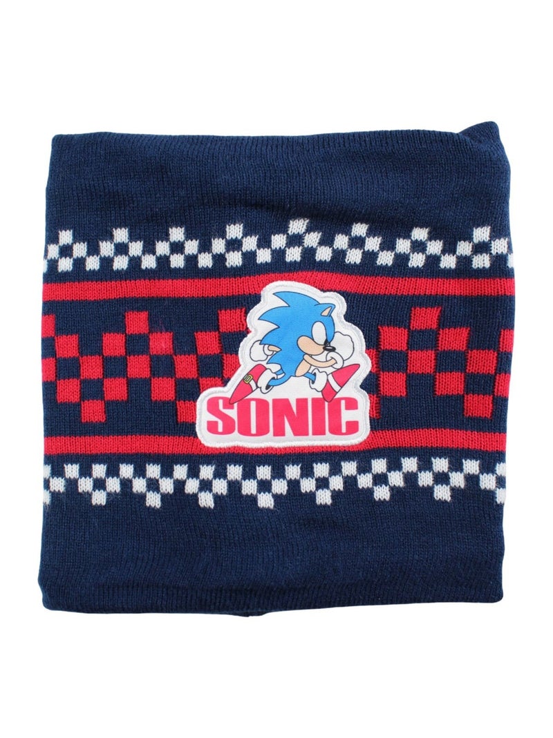 Sonic - Bonnet gants snood Sonic garçon Bleu - Kiabi