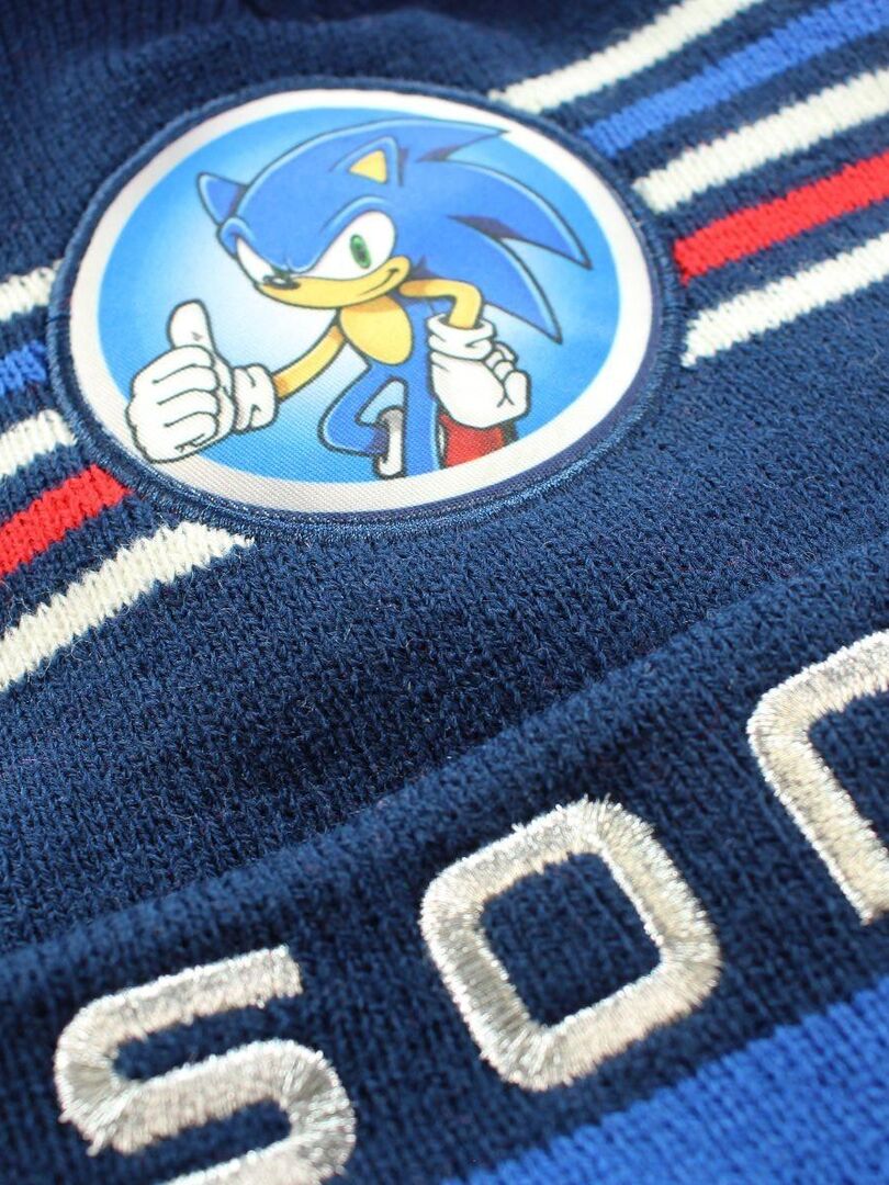 Bonnet, écharpe & Gants Sonic The Hedgehog - Ensemble Hiver Enfant 3 Pièces - Maille Douce - Cadeau Gamer - 11