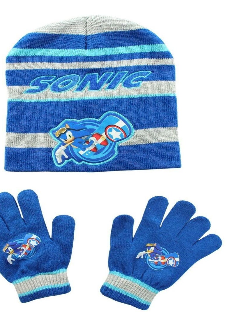 Sonic - Bonnet imprimé Sonic Bleu - Kiabi