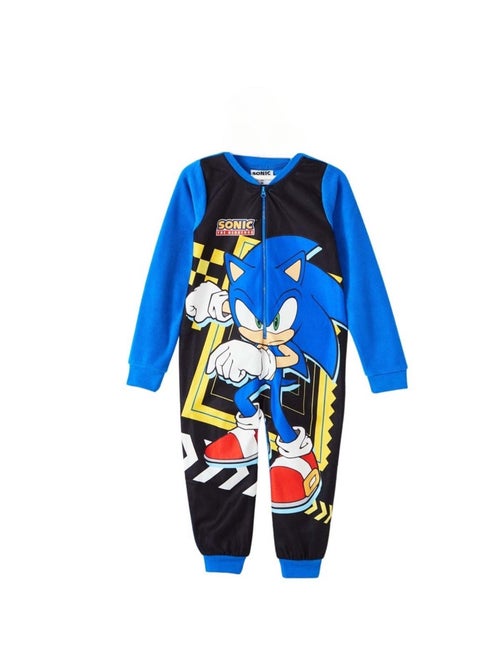 Sonic - combinaison polaire zippée imprimée, manches longues - Kiabi