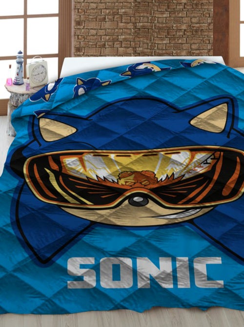 Sonic - Couette Imprimée Enfant Réversible THE HEDGEHOG - Couverture 140x200 cm - Kiabi