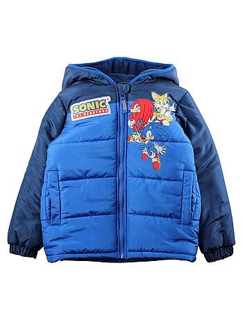 Sonic - Doudoune garçon avec logo 2 couleurs