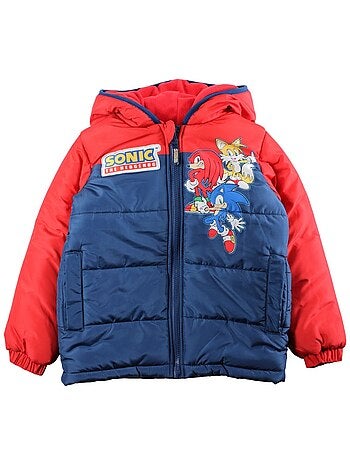 Sonic - Doudoune garçon avec logo 2 couleurs