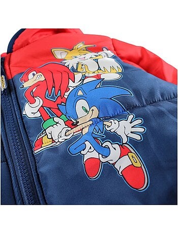 Sonic - Doudoune garçon avec logo 2 couleurs