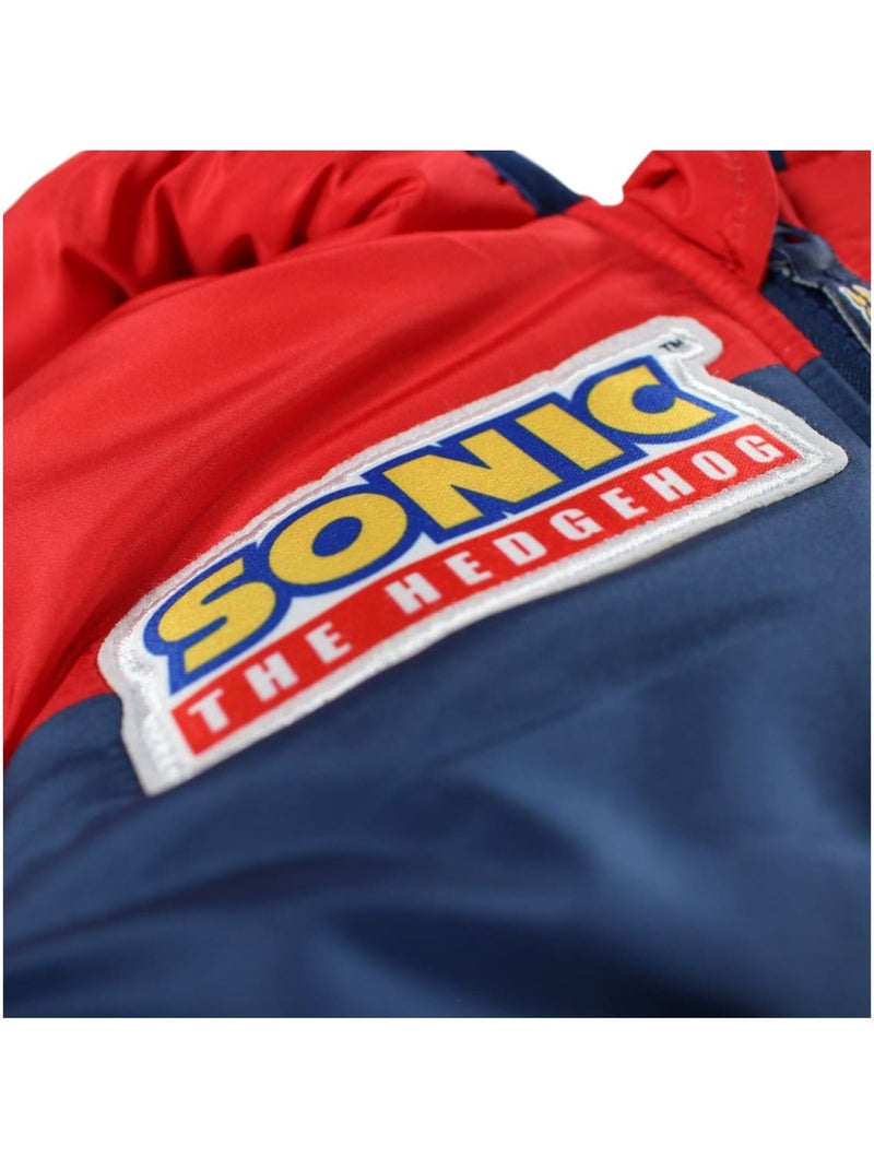 Sonic - Doudoune garçon avec logo 2 couleurs Rouge - Kiabi