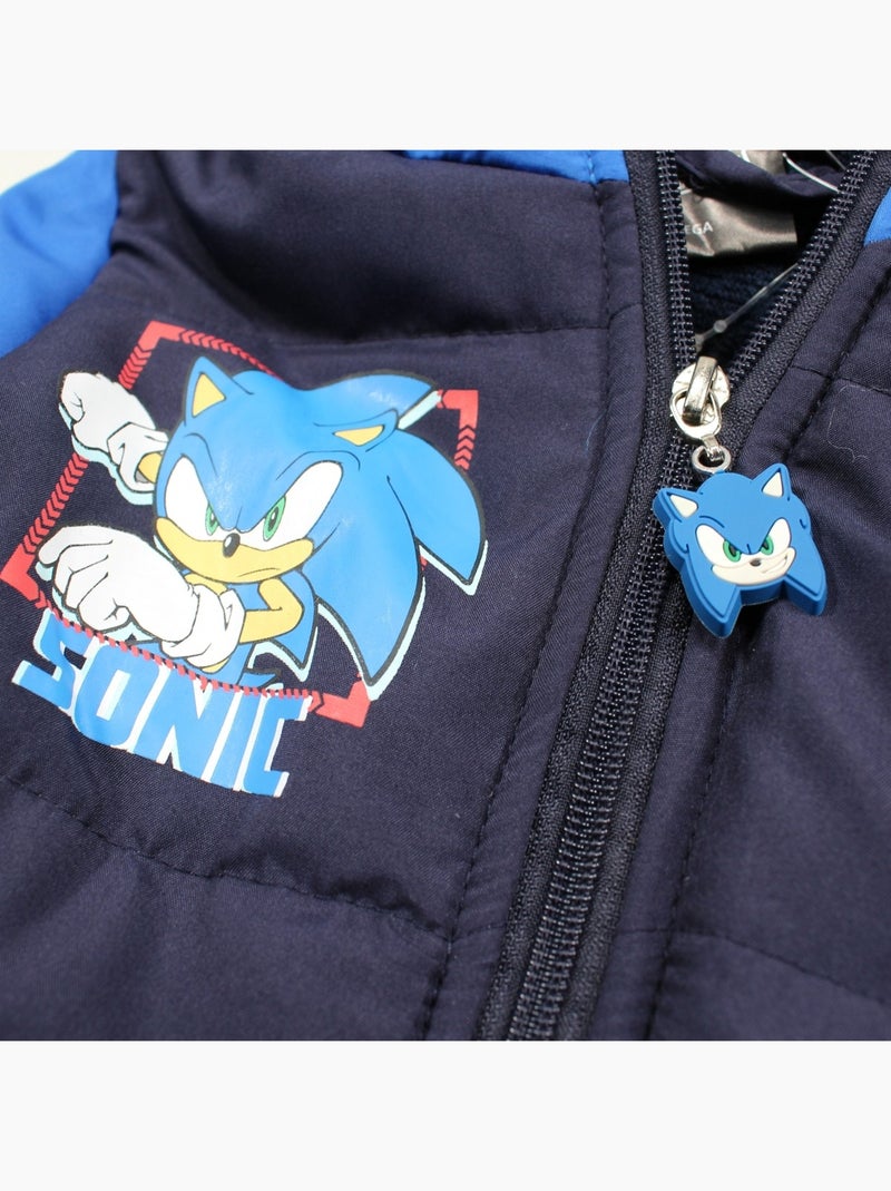 Sonic - Doudoune Garçon Sonic Bleu marine - Kiabi
