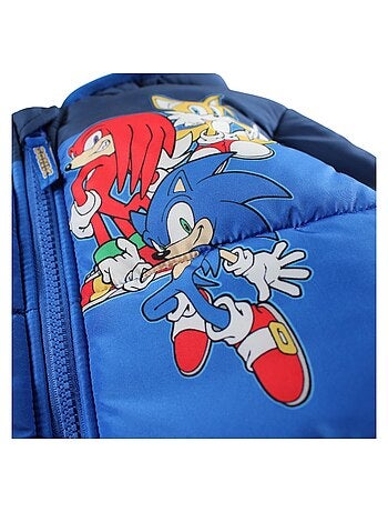 Sonic - Doudoune gar?on avec logo 2 couleurs