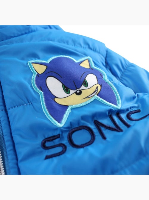 Sonic - doudoune matelassée zippée à capuche imprimée - Kiabi Sonic - doudoune matelassée zippée à capuche imprimée - Kiabi