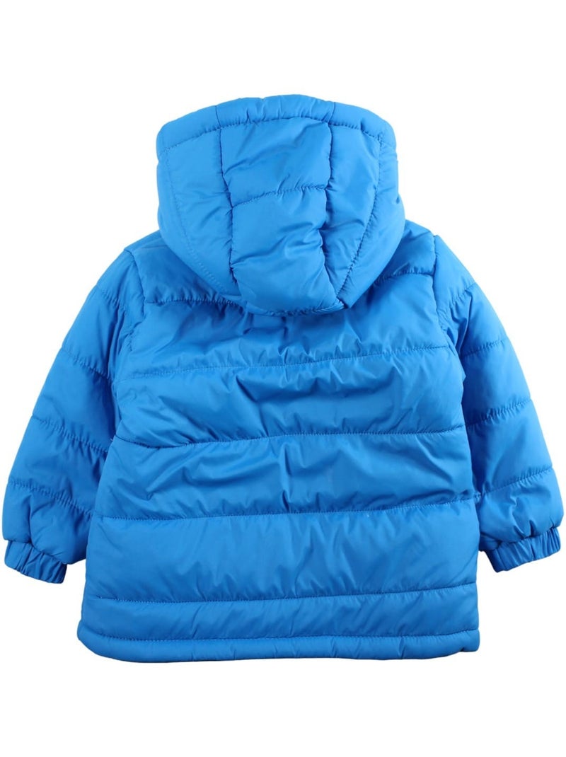 Sonic - doudoune matelassée zippée à capuche imprimée Bleu - Kiabi