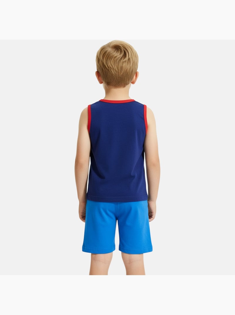 Sonic - Ensemble garçon débardeur et short Bleu marine - Kiabi