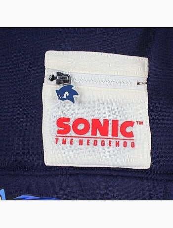 Sonic - ensemble sweat et jogging imprimés, bord-côte