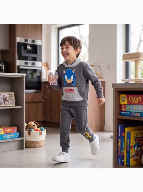 Sonic - ensemble sweat et pantalon de jogging imprimés, poche kangourou - Kiabi Sonic - ensemble sweat et pantalon de jogging imprimés, poche kangourou - Kiabi