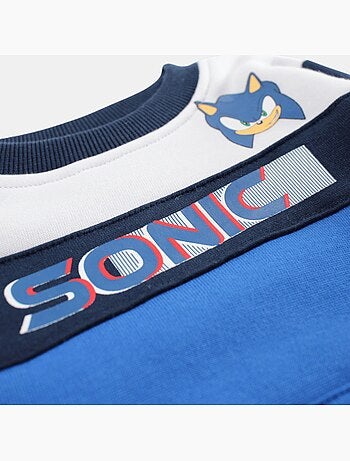 Sonic - Ensemble sweat et pantalon jogging garçon à imprimé