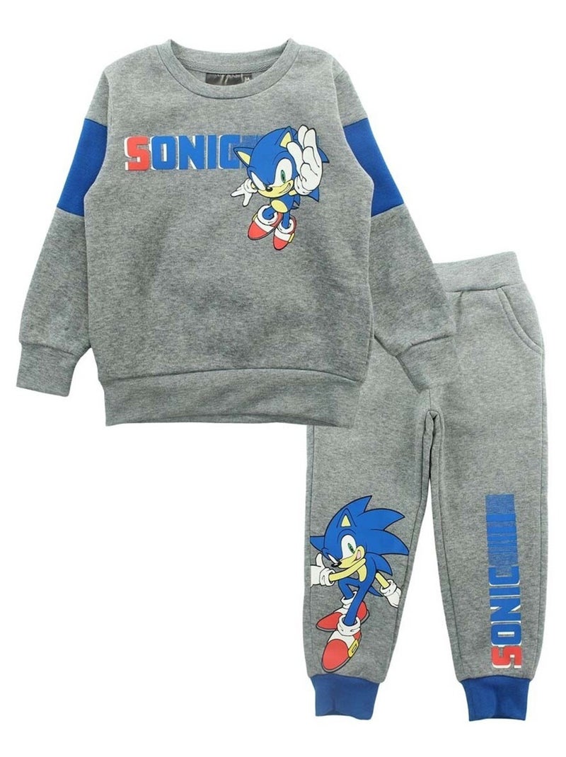 Sonic - Ensemble ​​Sweat pantalon Imprimé Sonic Gris - Kiabi