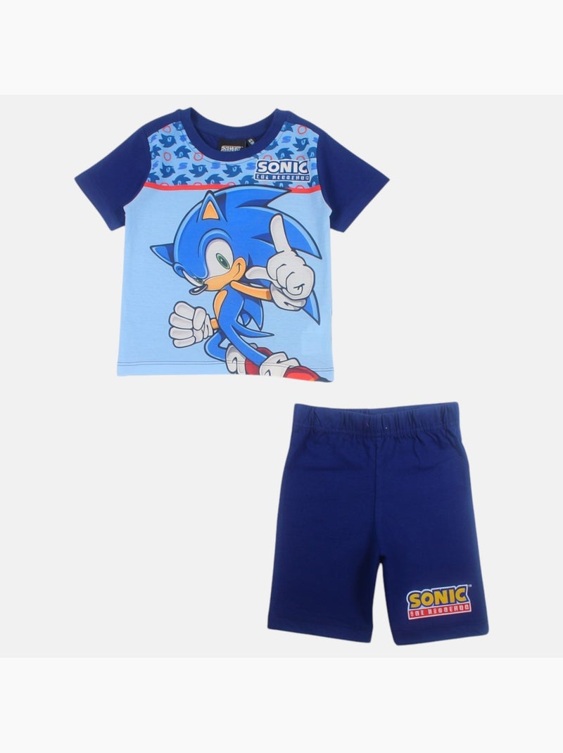 Sonic - Ensemble T-shirt et short avec personnage Bleu marine - Kiabi