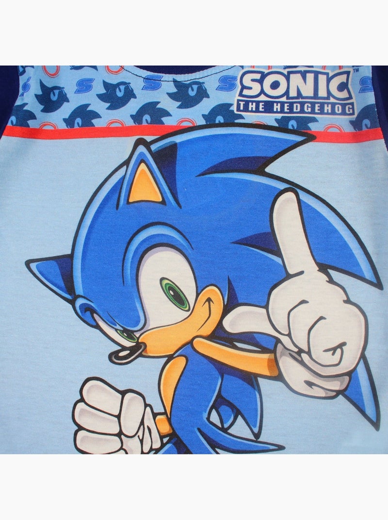 Sonic - Ensemble T-shirt et short avec personnage Bleu marine - Kiabi