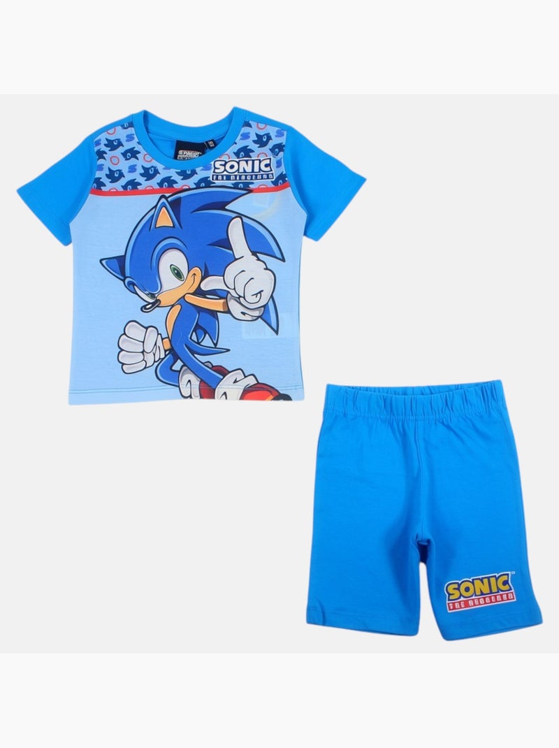 Sonic - Ensemble T-shirt et short avec personnage Bleu - Kiabi